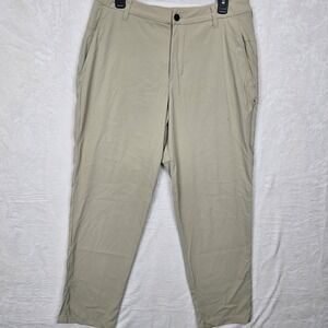 Lululemon Commission Golf Pants Mens 33 (33x27) Khaki Performance Chino LM5AS8S